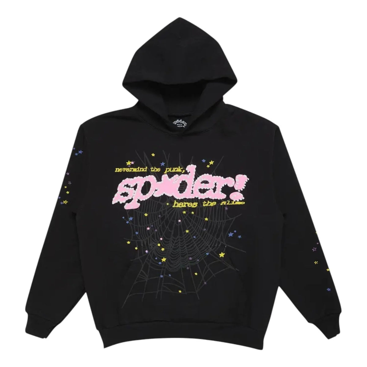 Sp5der P*NK V2 Hoodie Black