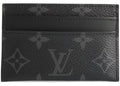 Louis Vuitton Card Holder Porte Cartes Double Monogram Eclipse Black/Grey