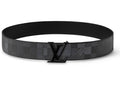 Louis Vuitton LV Initiales Damoflage 40mm Reversible Belt Black