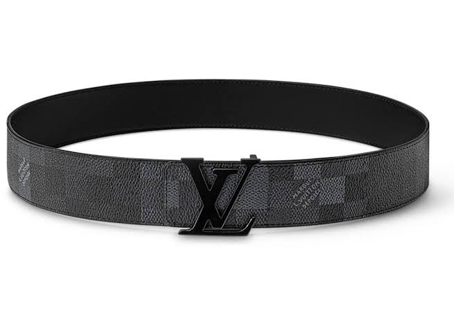 Louis Vuitton LV Initiales Damoflage 40mm Reversible Belt Black
