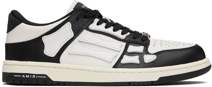 AMIRI Skel Top Low Black White