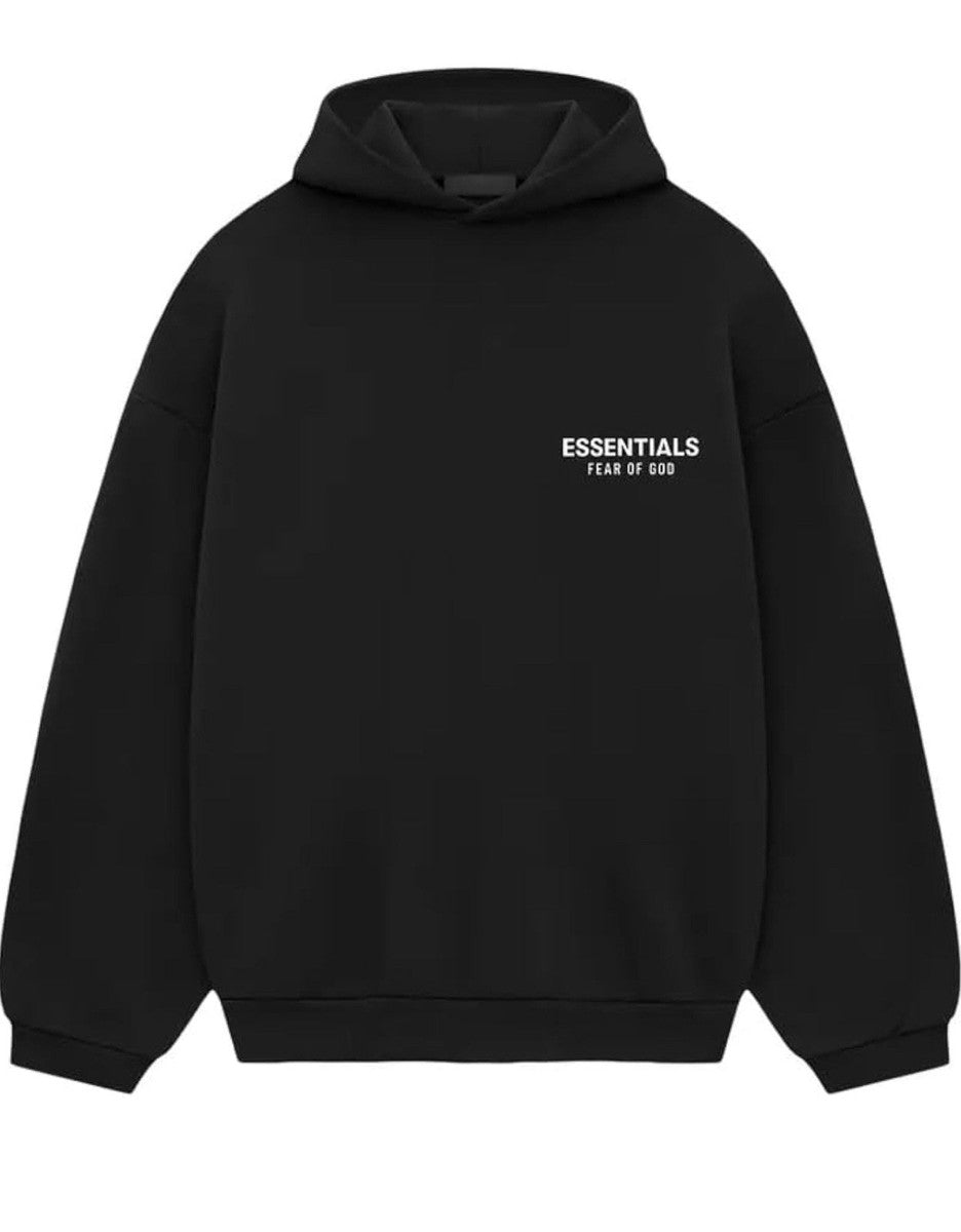 Fear of God Essentials Fleece Hoodie (FW24) Black